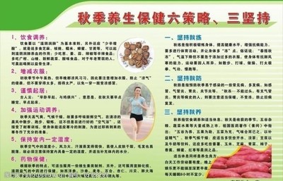 秋季养生展板图片