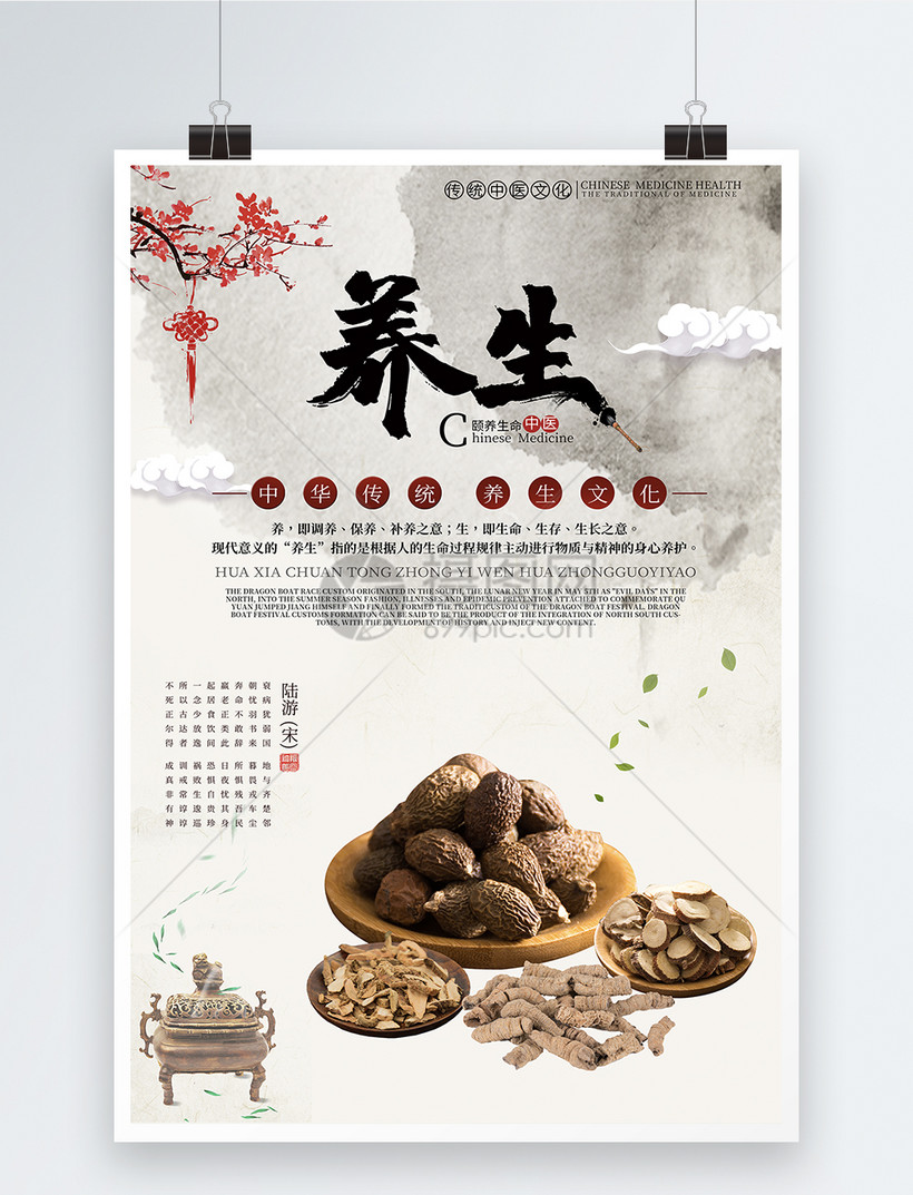 中药养生海报模板素材-正版图片400271992-摄图网